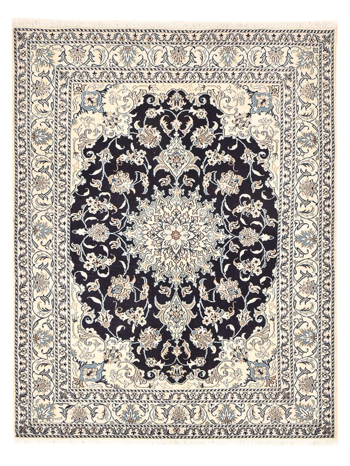 Perserteppich - Nain - 203 x 150 cm - dunkelblau