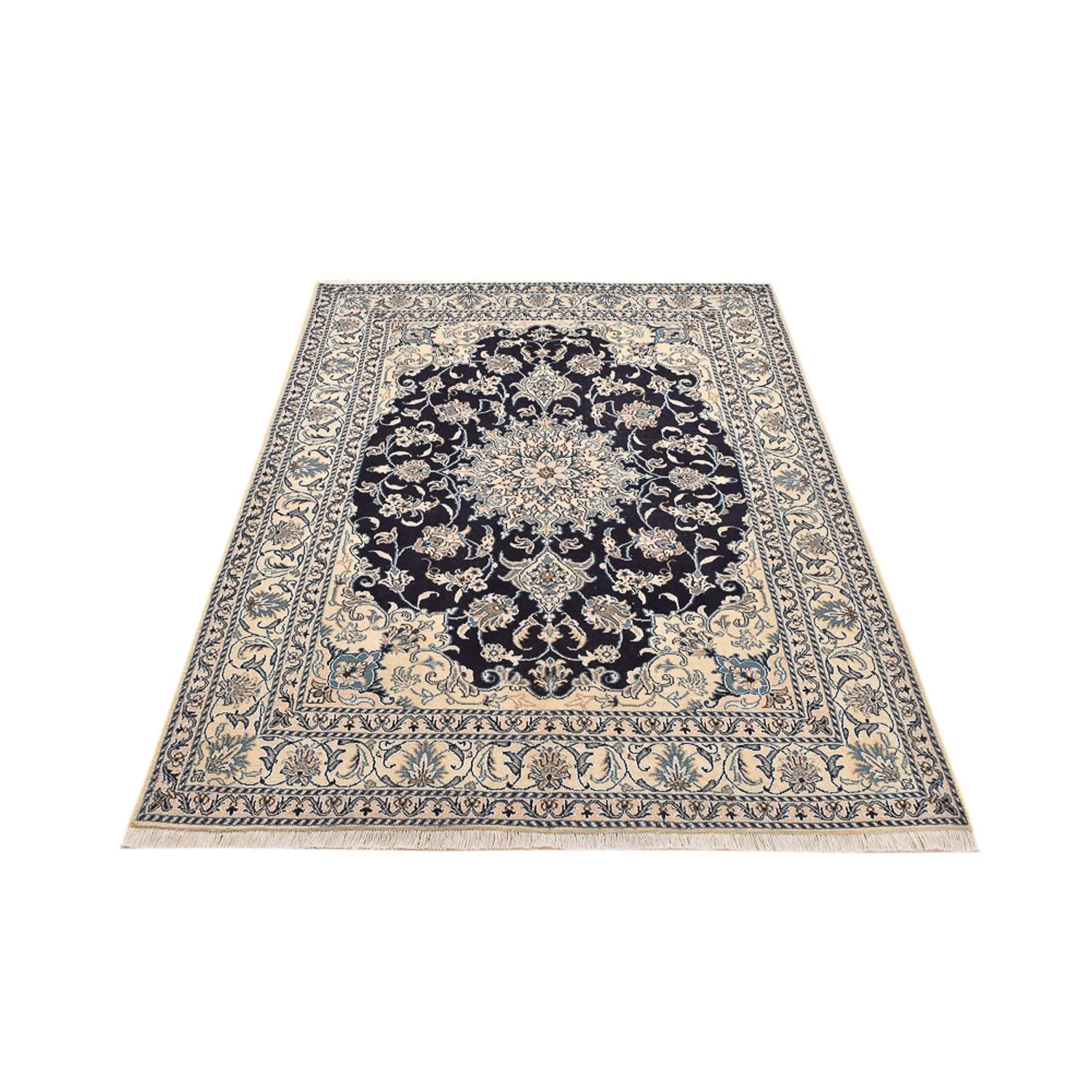 Perserteppich - Nain - 203 x 150 cm - dunkelblau - Image 5