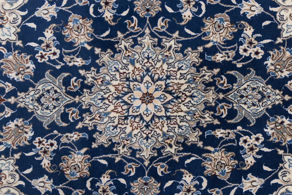 Perserteppich - Nain - 205 x 145 cm - dunkelblau - Image 8