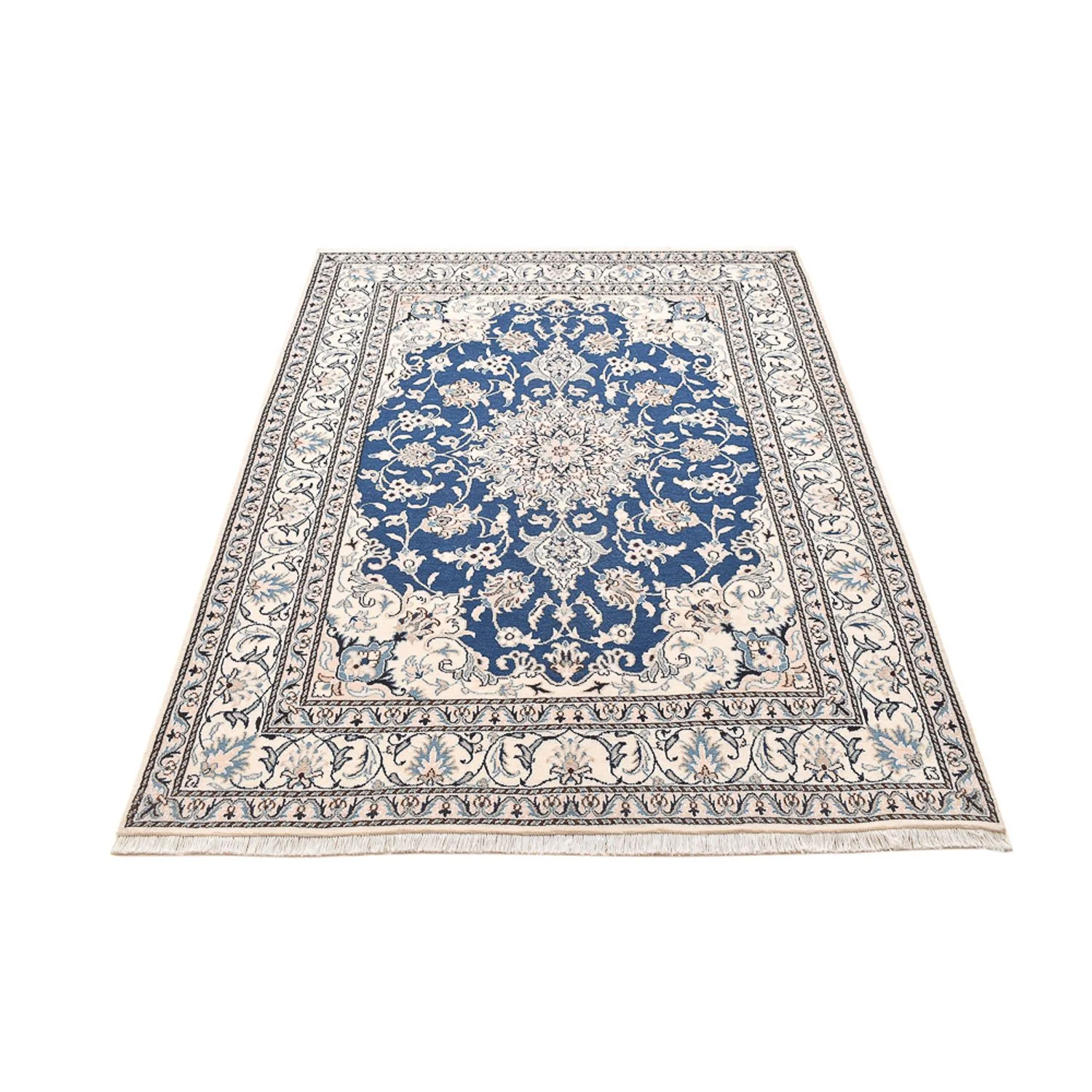 Perserteppich - Nain - 205 x 149 cm - blau - Image 5