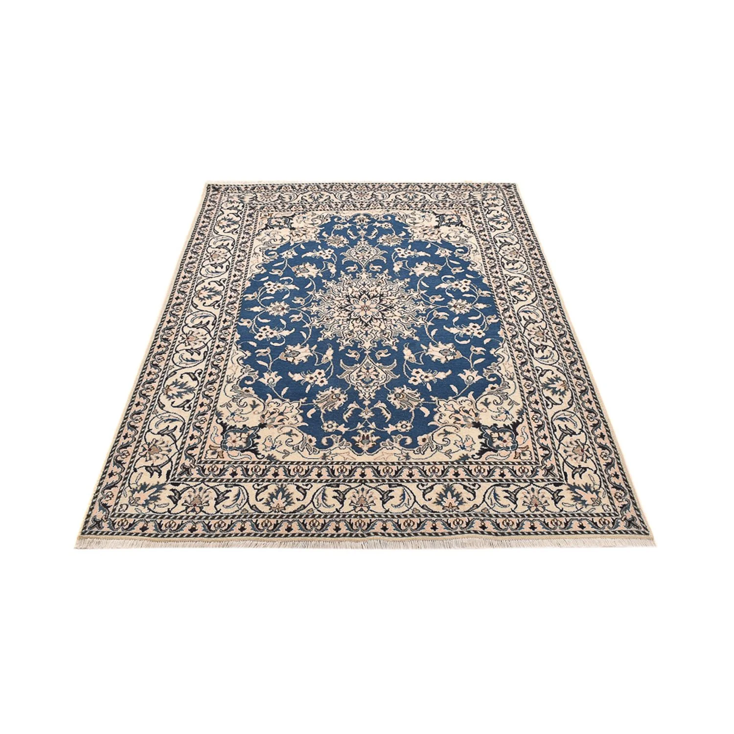 Perserteppich - Nain - 205 x 150 cm - blau - Image 5