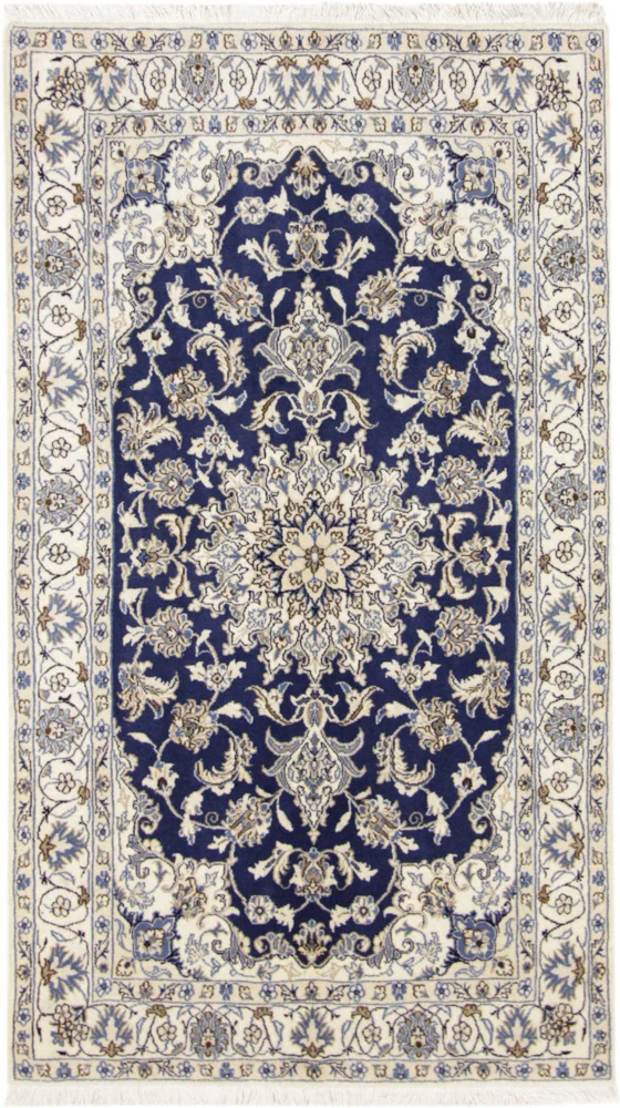 Perserteppich - Nain - 206 x 120 cm - blau