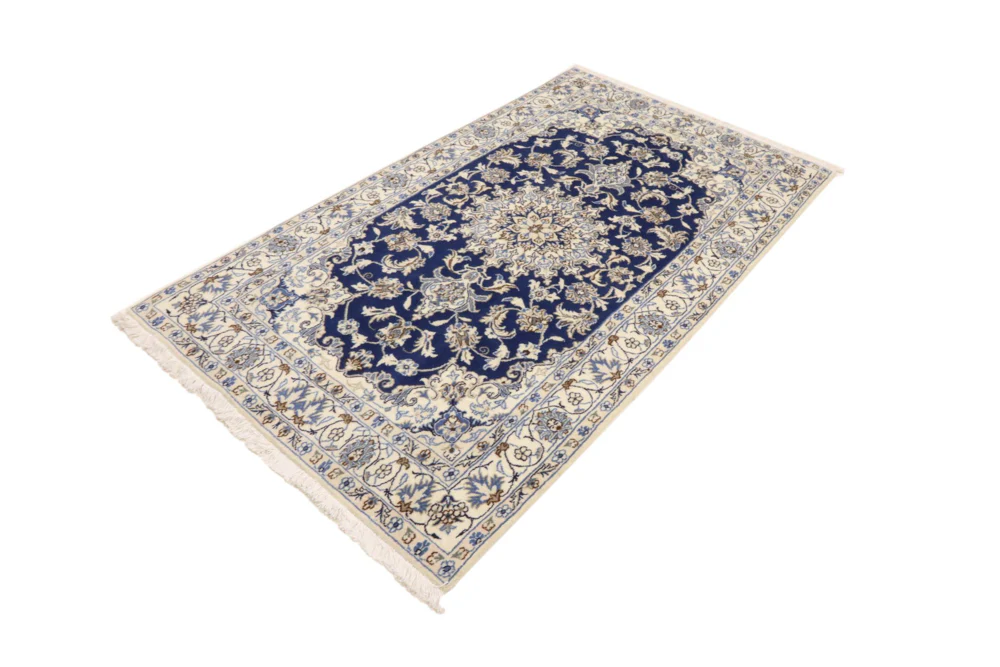 Perserteppich - Nain - 206 x 120 cm - blau - Image 2