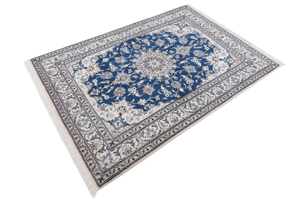Perserteppich - Nain - 217 x 154 cm - dunkelblau - Image 2