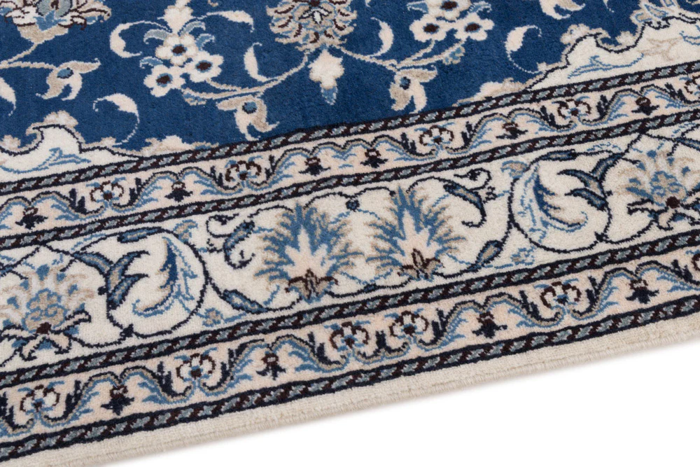 Perserteppich - Nain - 217 x 154 cm - dunkelblau - Image 5