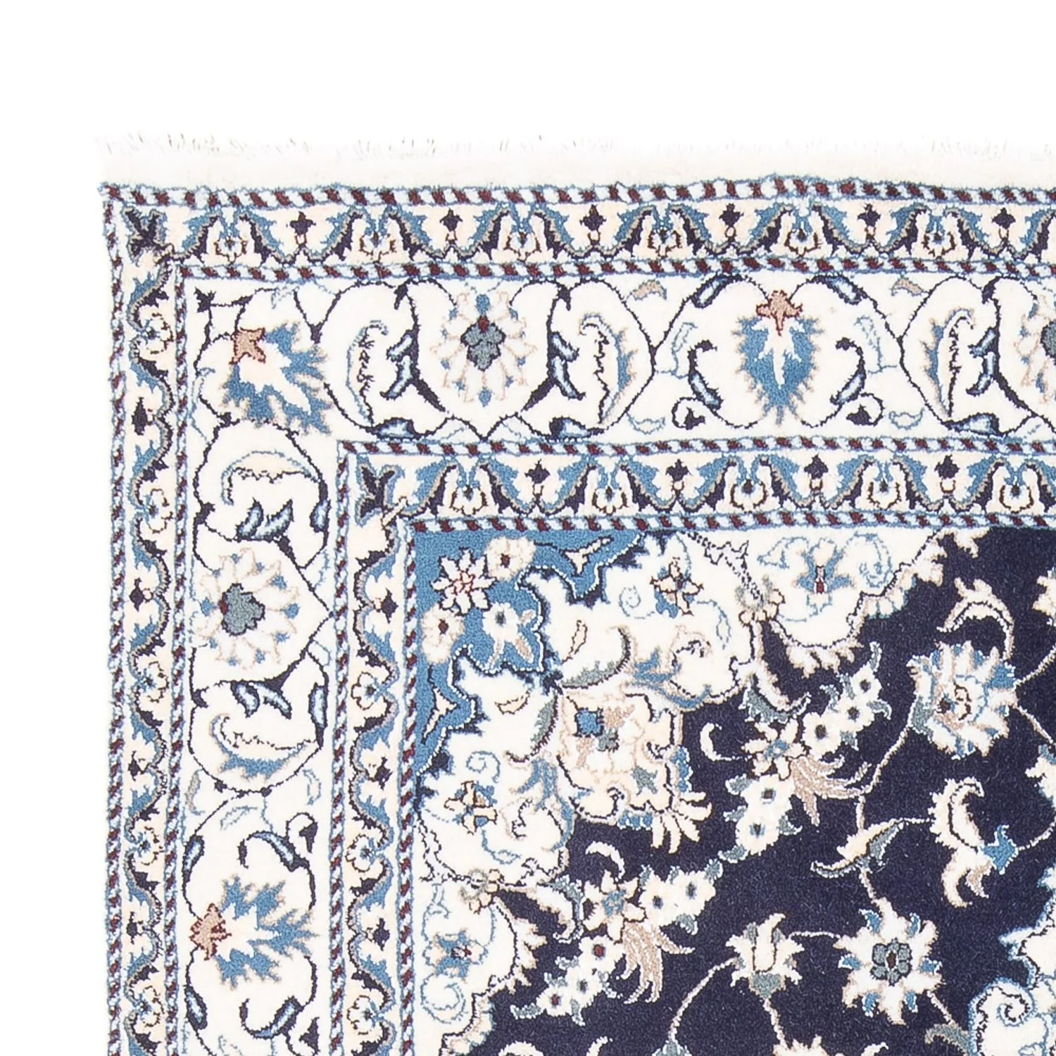 Perserteppich - Nain - 226 x 167 cm - dunkelblau - Image 3
