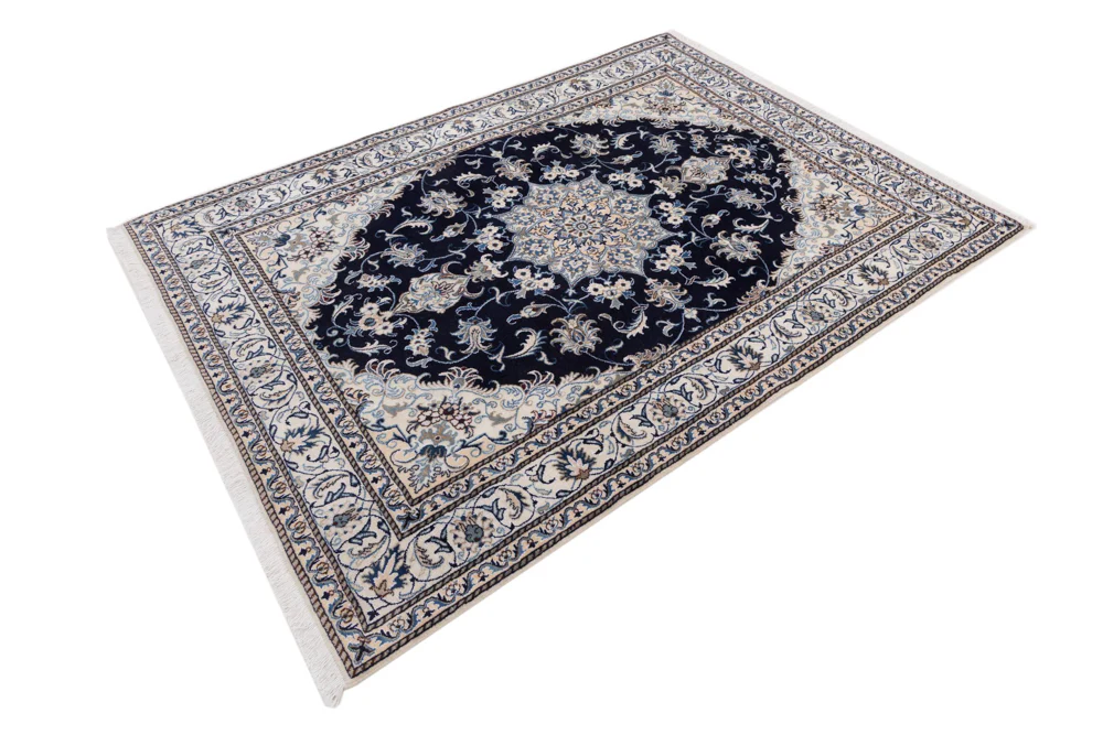 Perserteppich - Nain - 228 x 170 cm - dunkelblau - Image 3