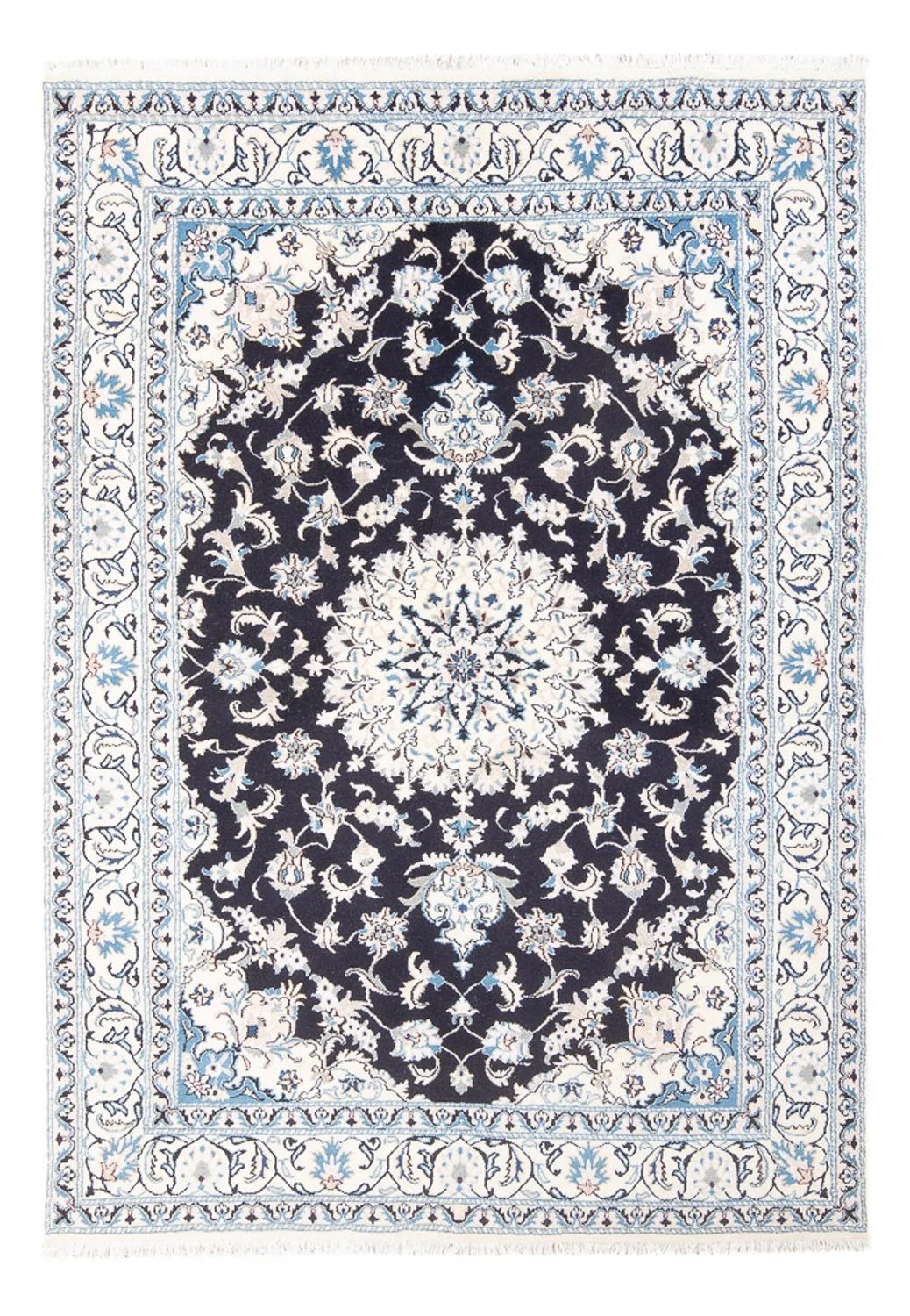 Perserteppich - Nain - 231 x 163 cm - dunkelblau