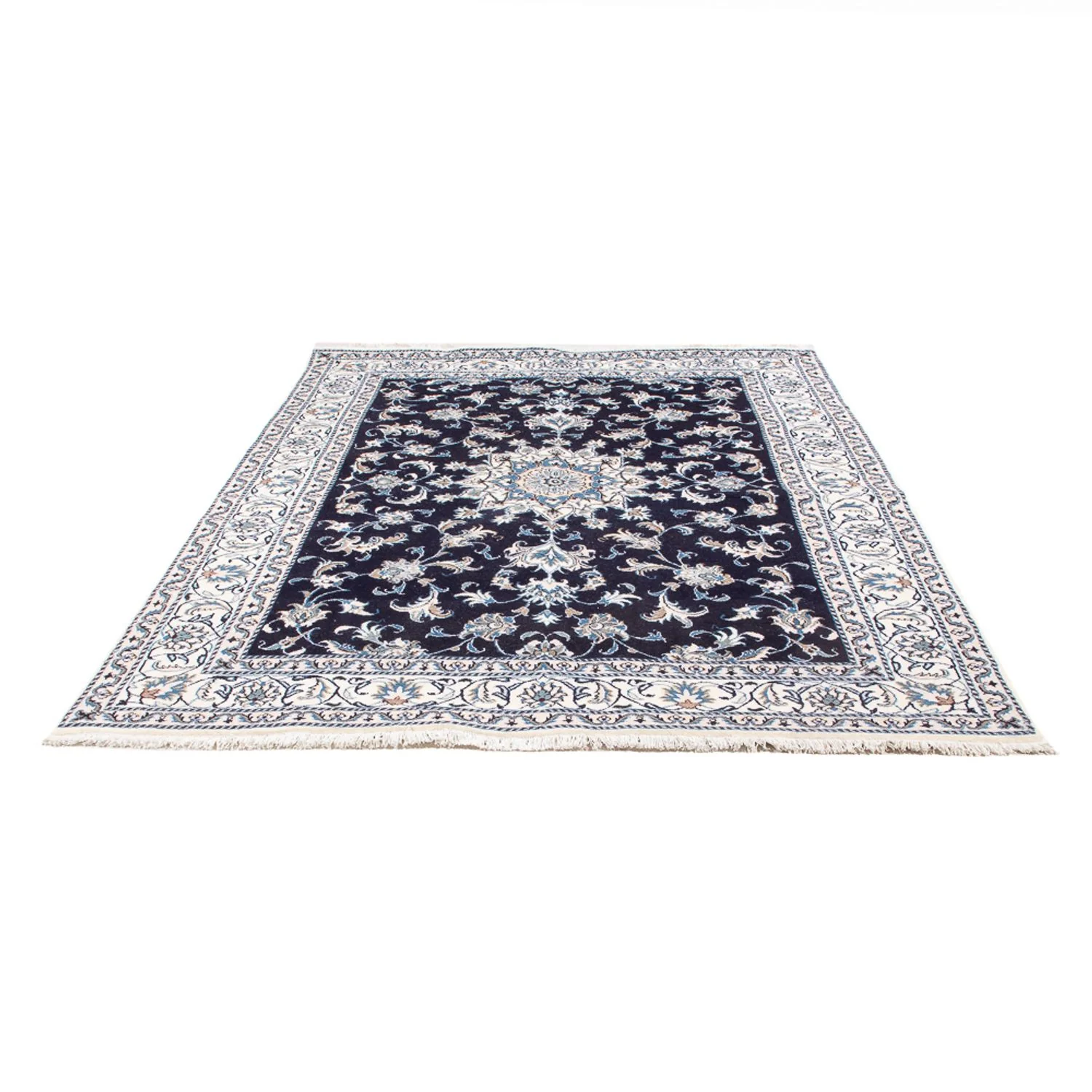 Perserteppich - Nain - 232 x 168 cm - dunkelblau - Image 5