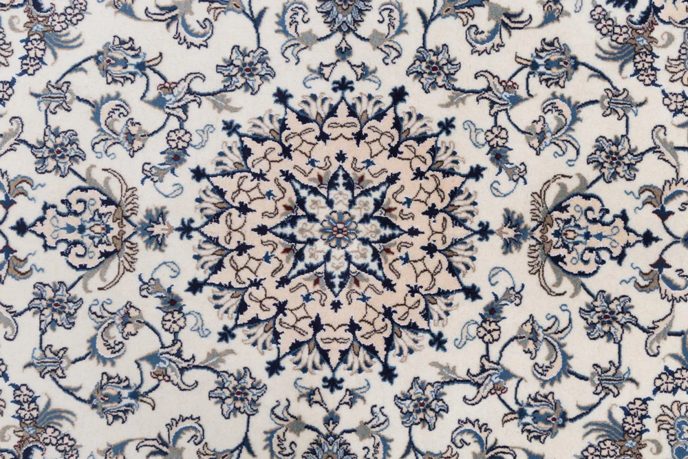 Perserteppich - Nain - 234 x 165 cm - creme - Image 8
