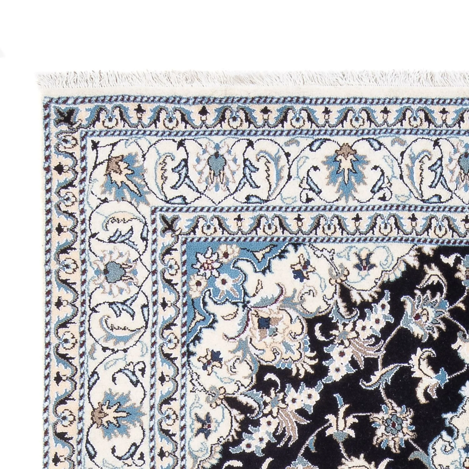 Perserteppich - Nain - 234 x 166 cm - dunkelblau - Image 3
