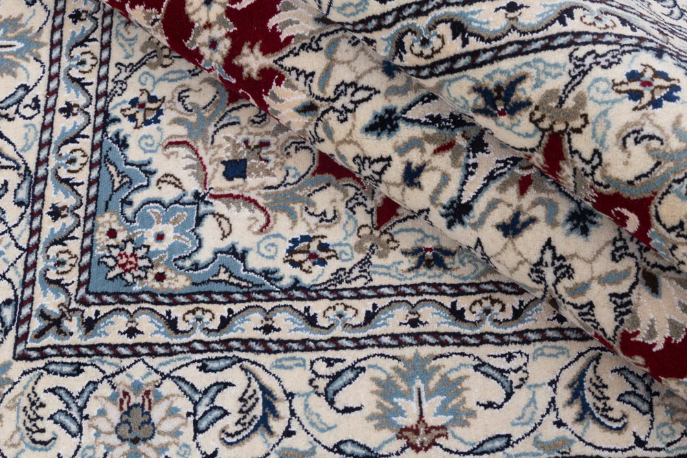 Perserteppich - Nain - 237 x 164 cm - rot - Image 9