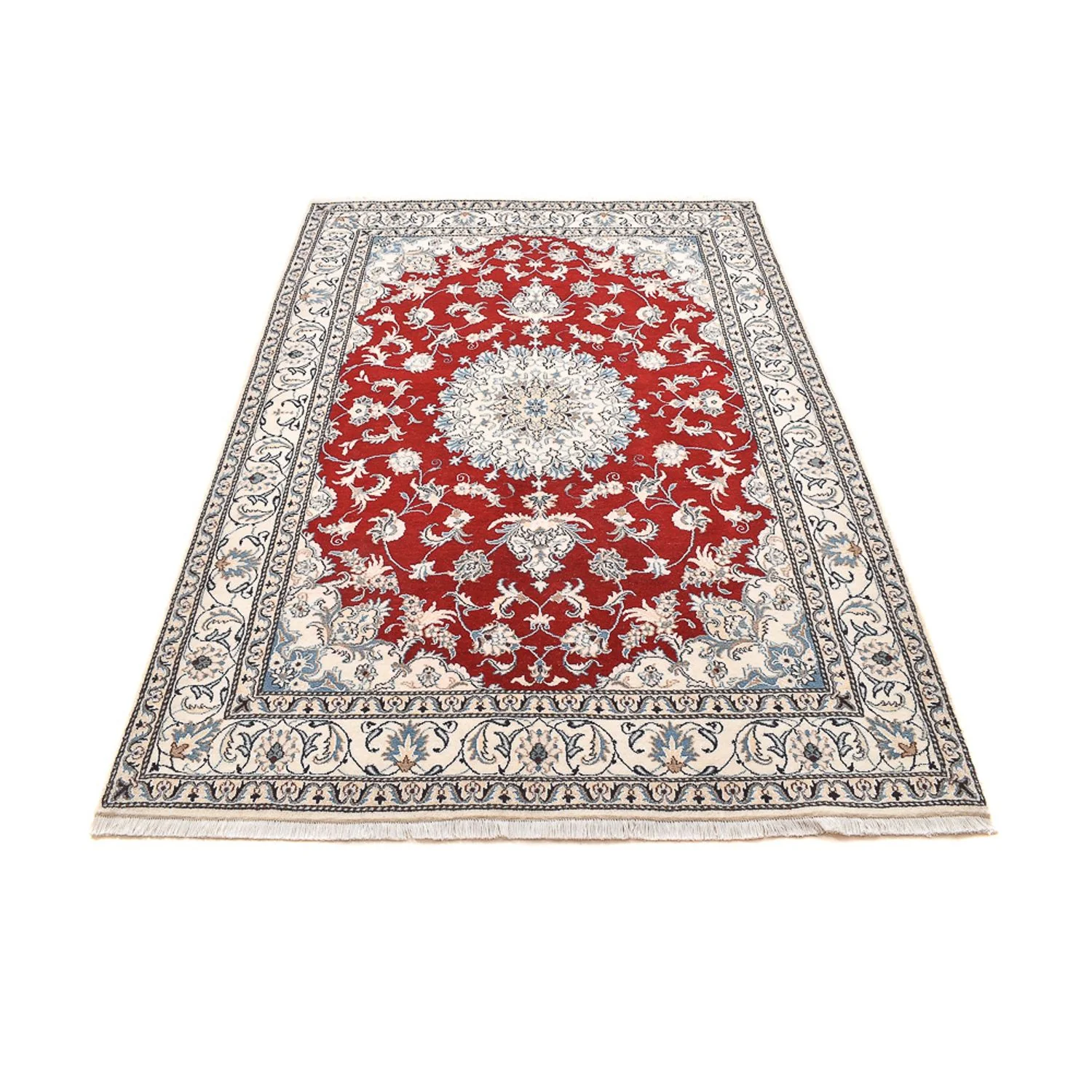 Perserteppich - Nain - 237 x 165 cm - rot - Image 5