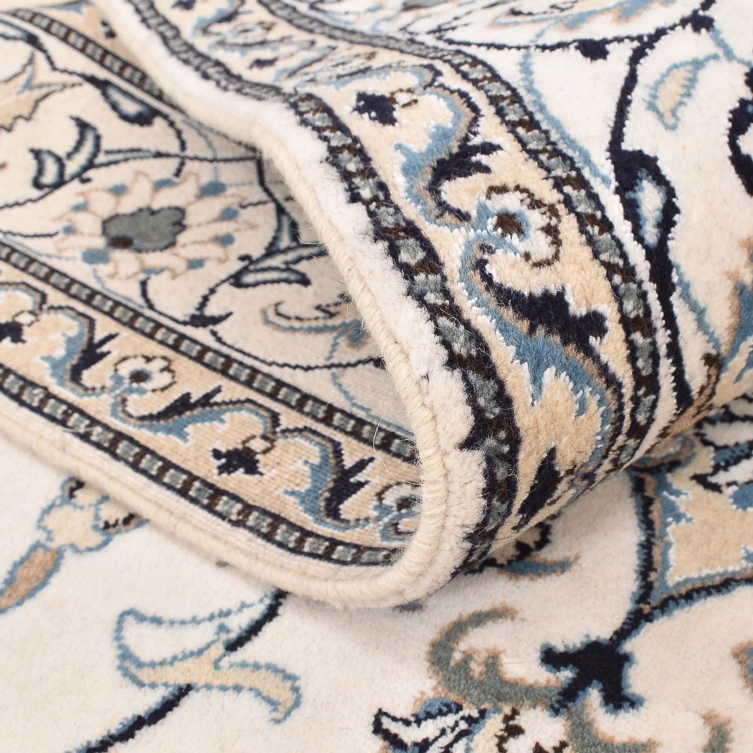 Perserteppich - Nain - 239 x 171 cm - hellbeige - Image 4