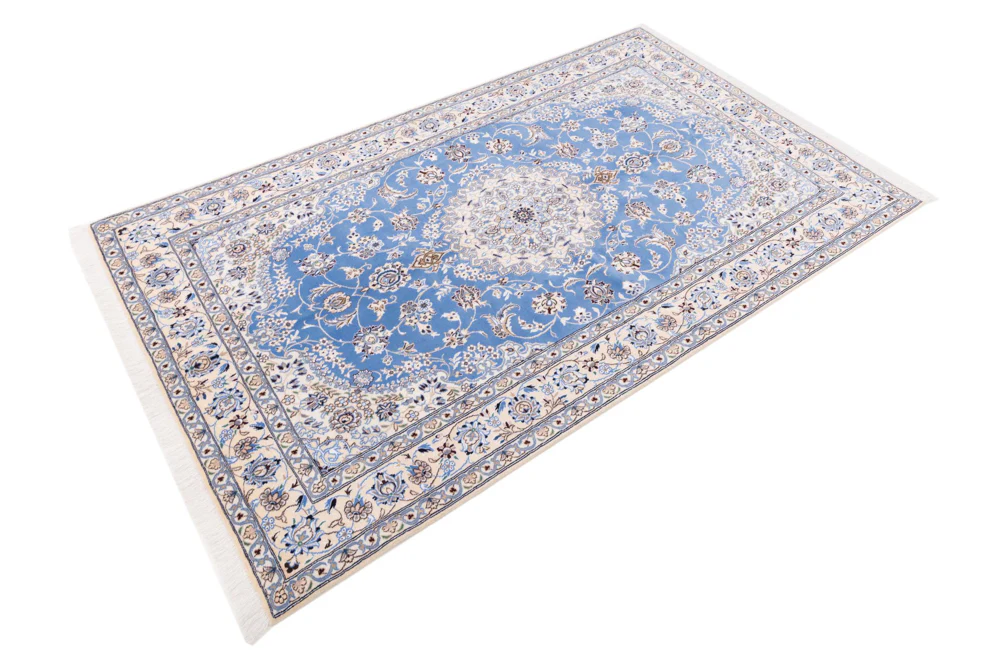 Perserteppich - Nain - 249 x 157 cm - hellblau - Image 2