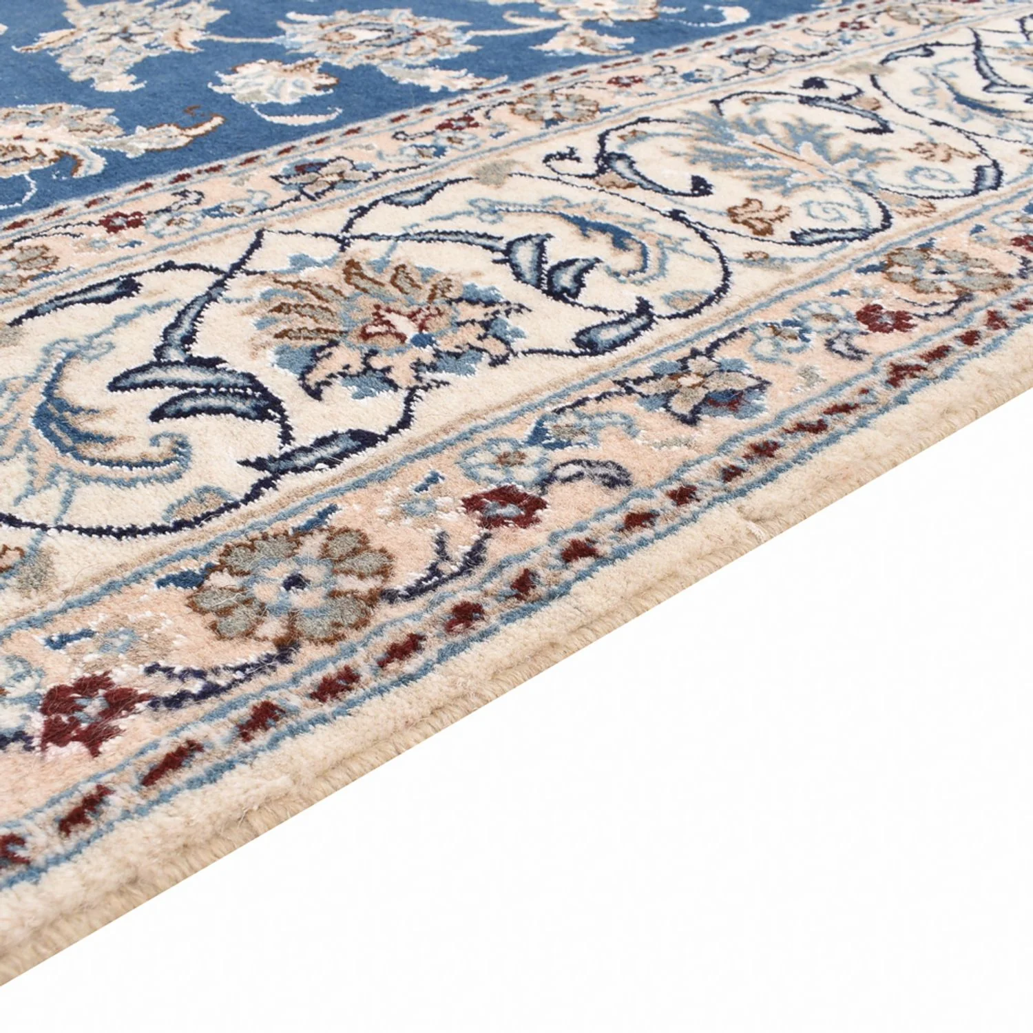 Perserteppich - Nain - 300 x 196 cm - petrolblau - Image 3
