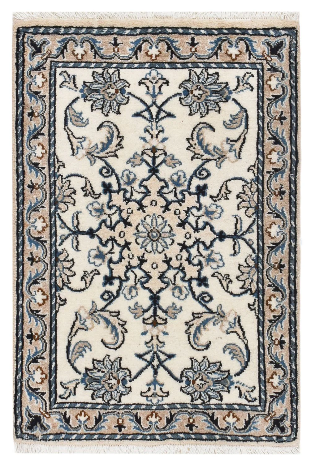 Perserteppich - Nain - 84 x 56 cm - creme