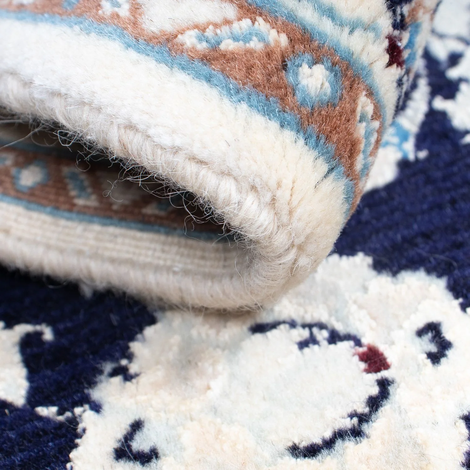 Perserteppich - Nain 85 x 55 cm - dunkelblau - Image 4