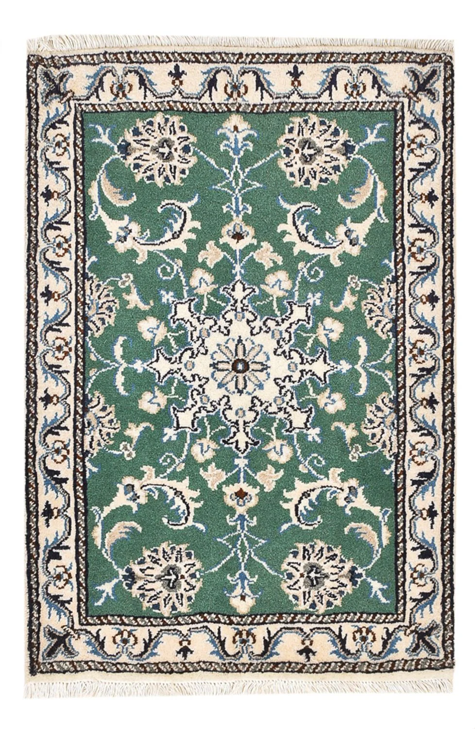 Perserteppich - Nain - 87 x 60 cm - grün