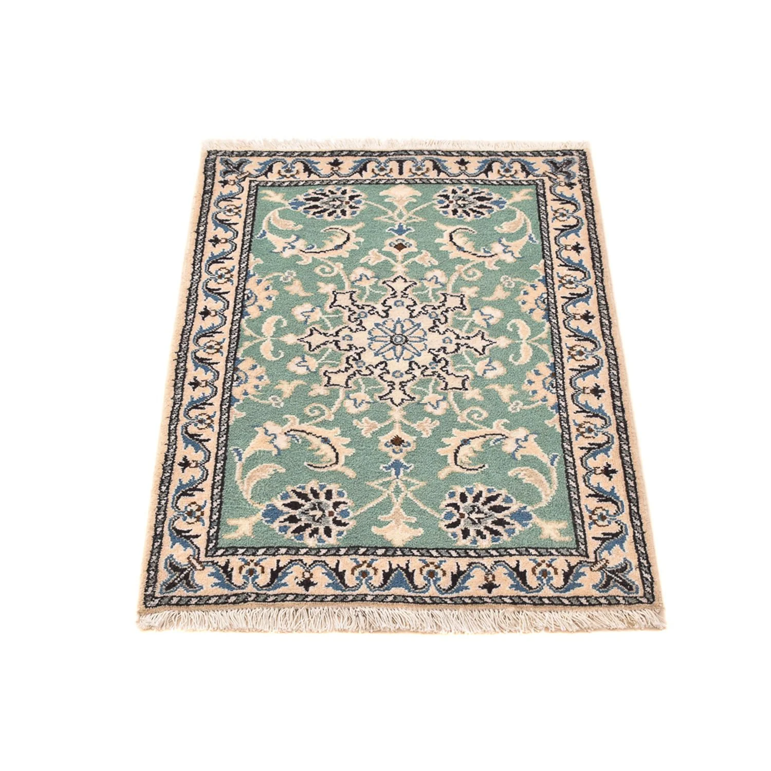 Perserteppich - Nain - 89 x 60 cm - hellgrün - Image 4