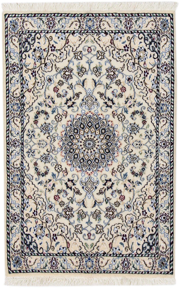 Perserteppich - Nain - 90 x 60 cm - creme