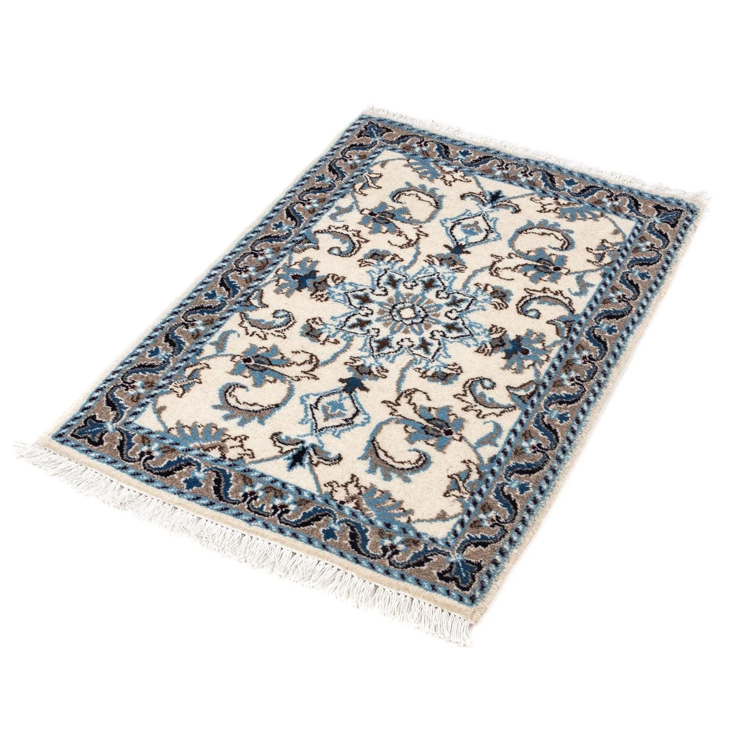 Perserteppich - Nain 90 x 60 cm - beige - Image 5