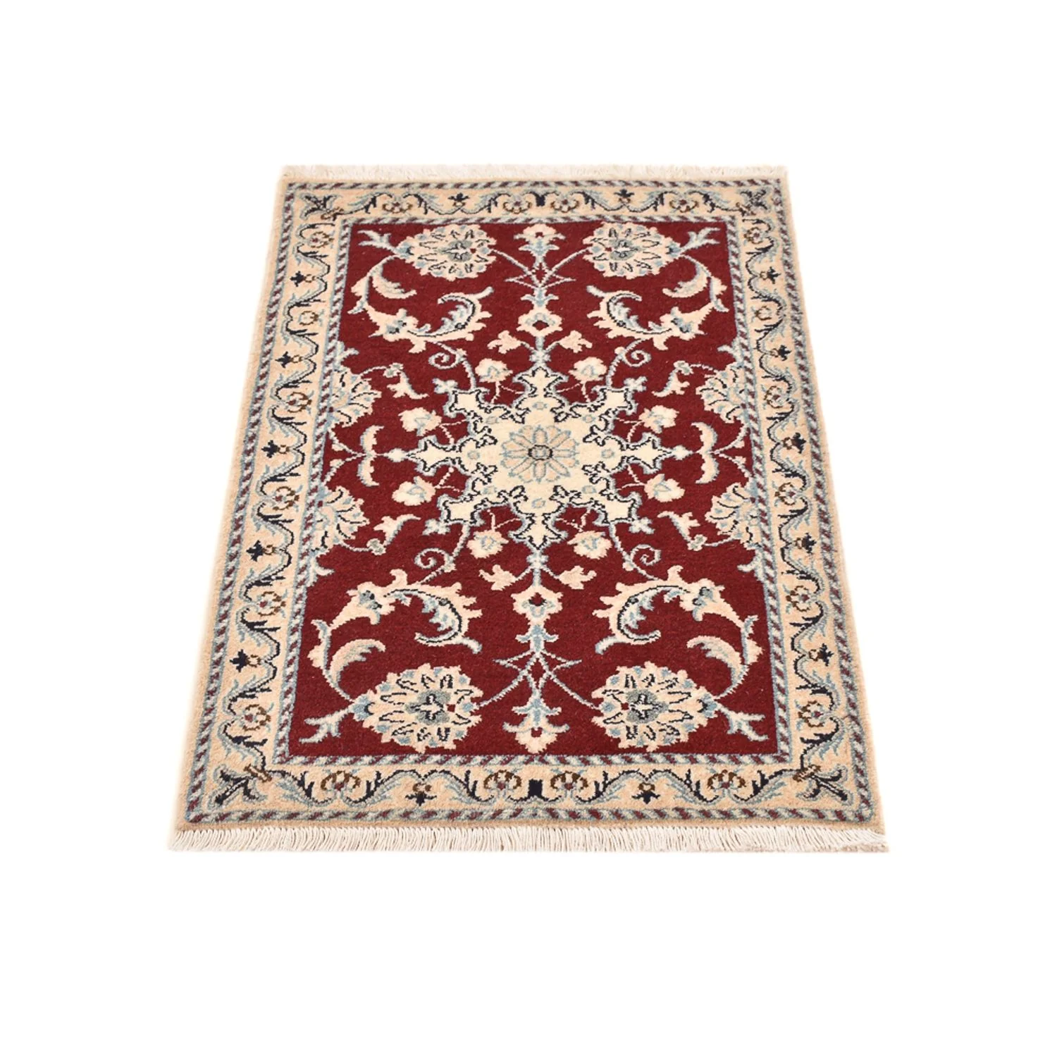 Perserteppich - Nain - 95 x 60 cm - rot - Image 4