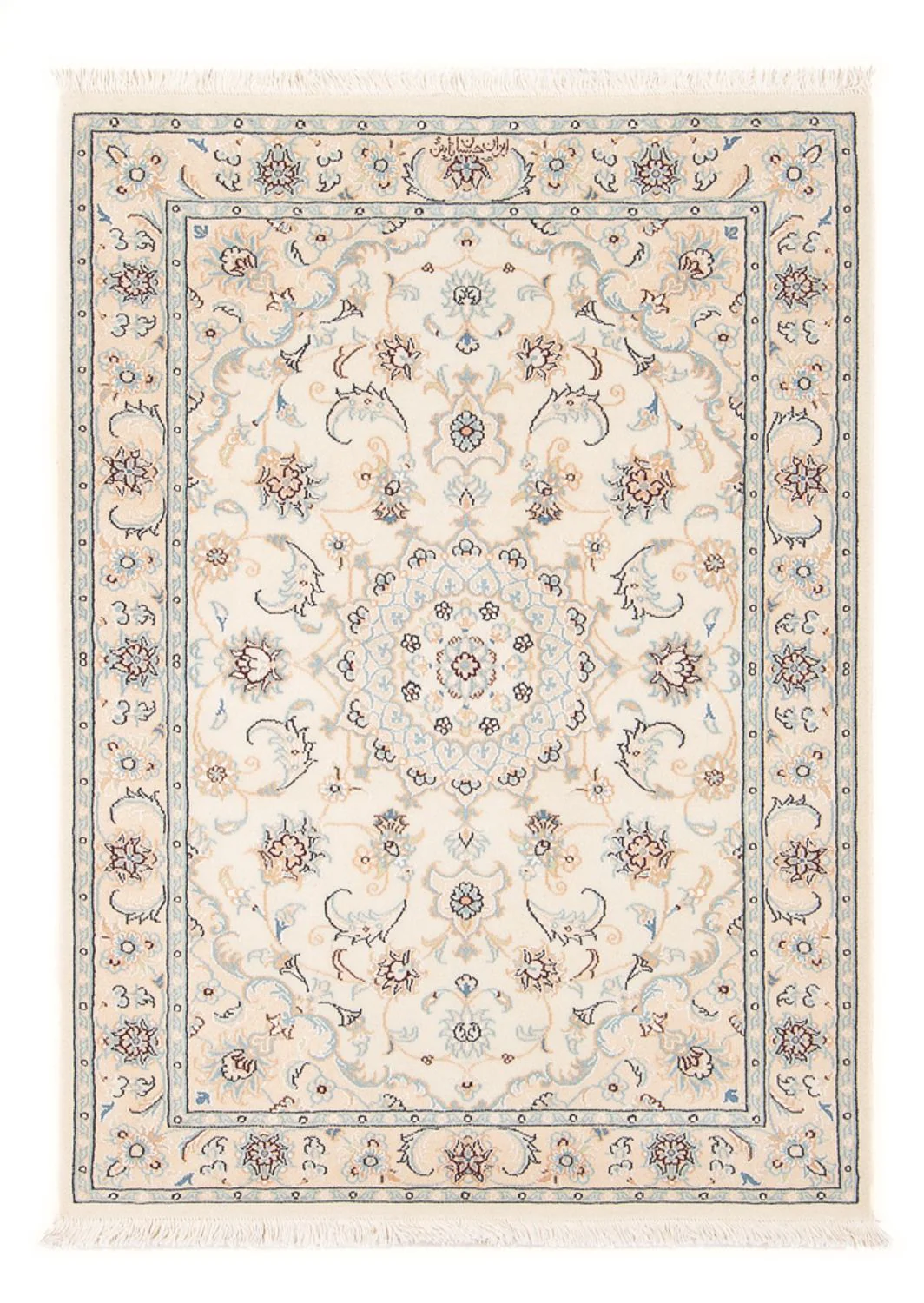 Perserteppich - Nain - Premium - 118 x 82 cm - creme