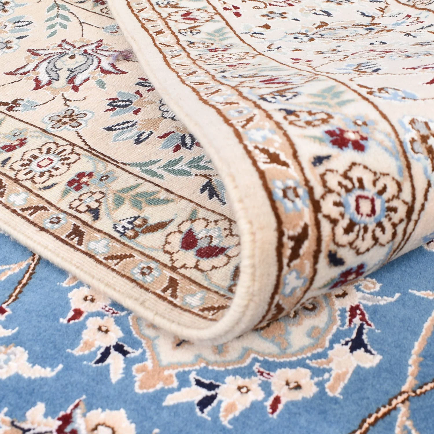 Perserteppich - Nain - Premium - 221 x 159 cm - blau - Image 4