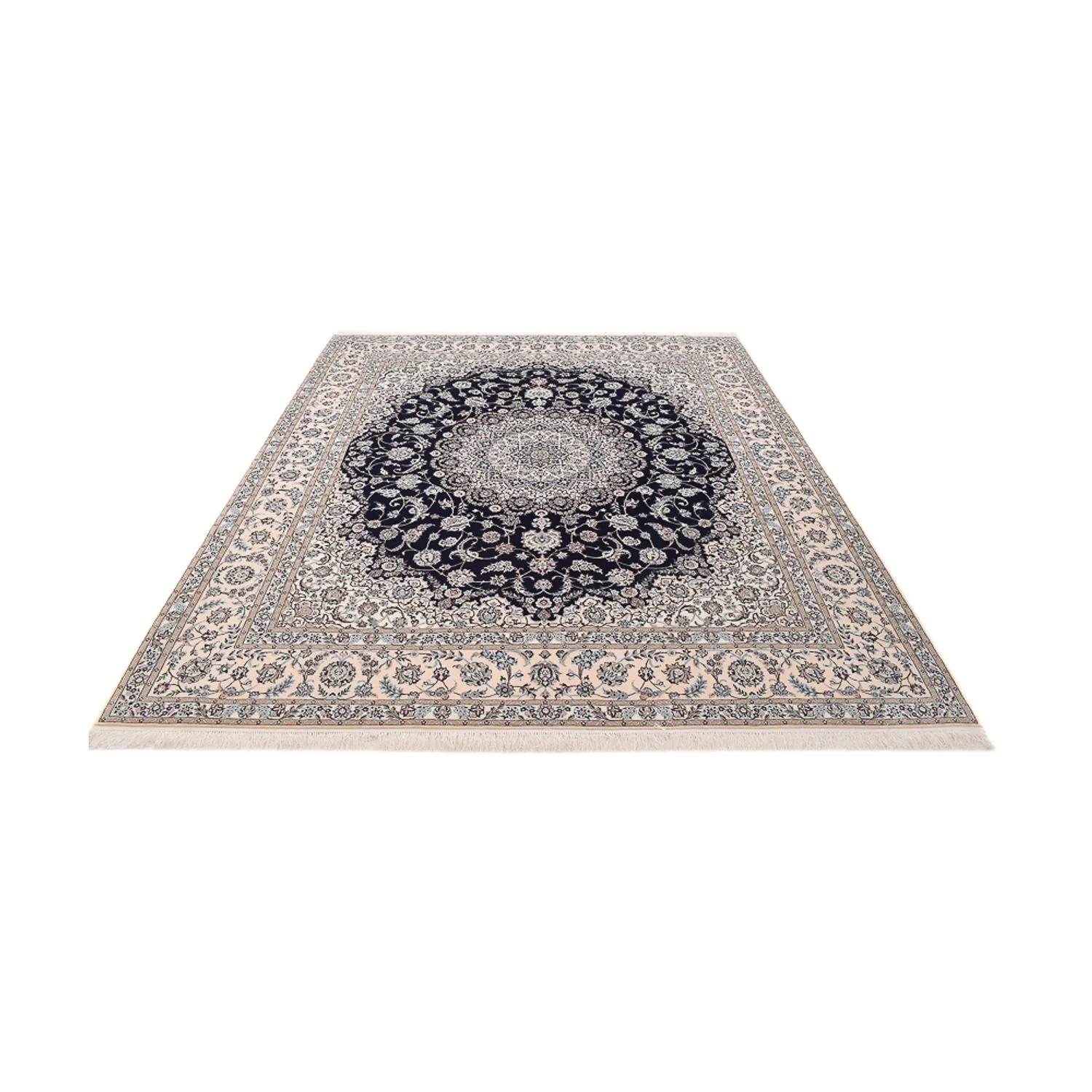 Perserteppich - Nain - Premium - 306 x 254 cm - dunkelblau - Image 5