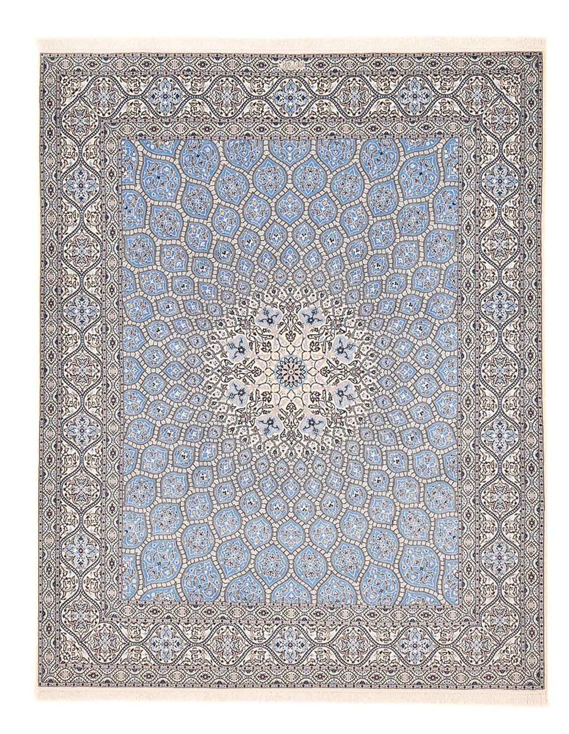 Perserteppich - Nain - Premium - 314 x 253 cm - hellblau