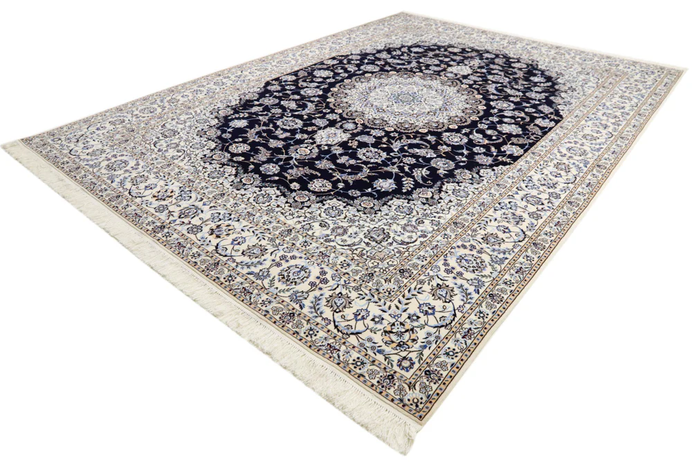 Perserteppich - Nain - Premium - 360 x 250 cm - dunkelblau - Image 2