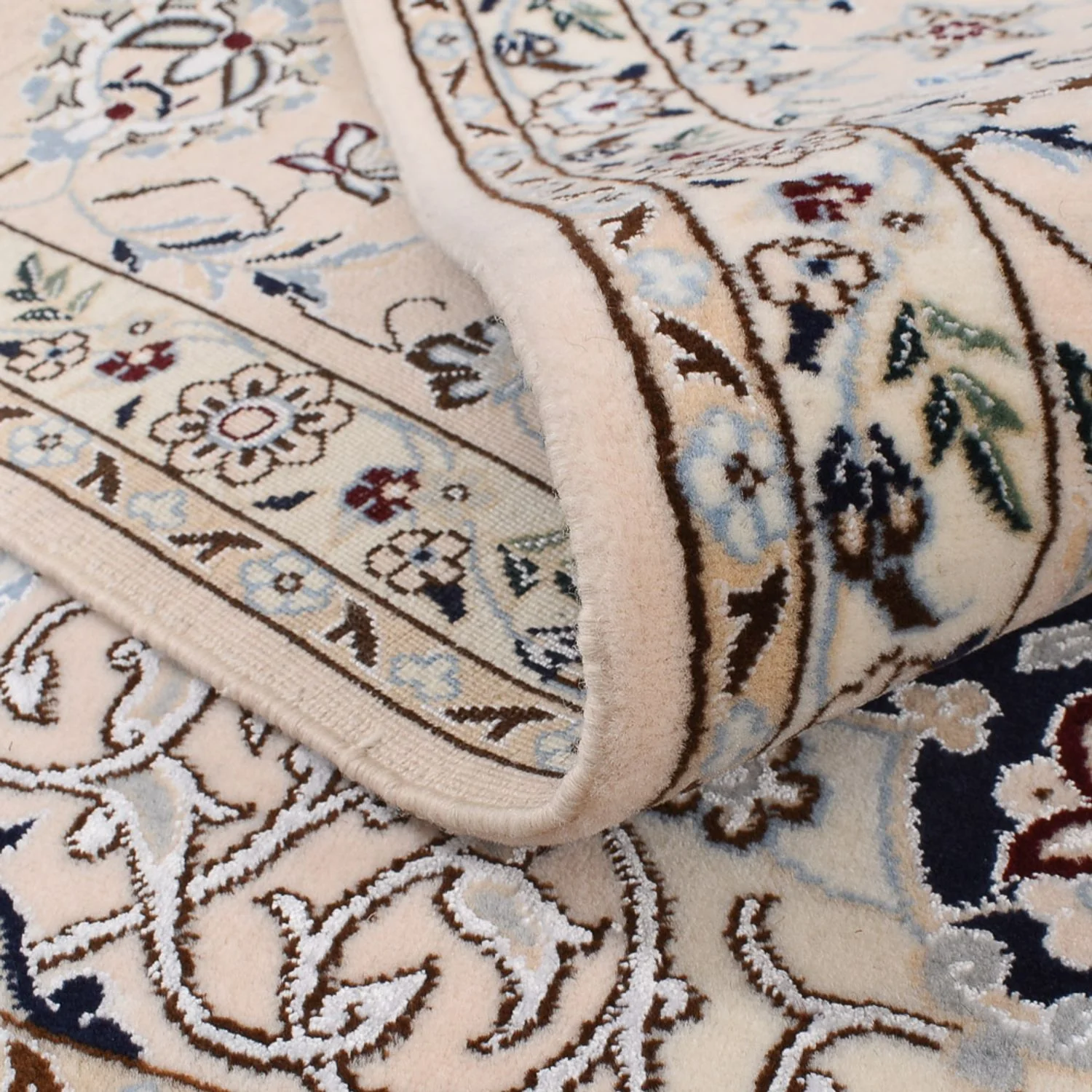 Perserteppich - Nain - Premium quadratisch  - 181 x 178 cm - dunkelblau - Image 4