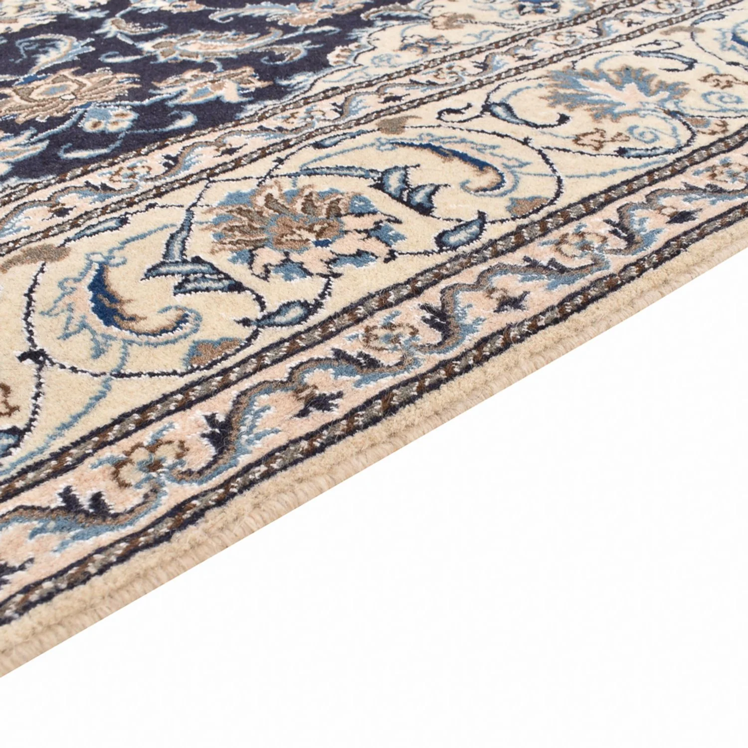 Perserteppich - Nain quadratisch - 195 x 193 cm - dunkelblau - Image 3