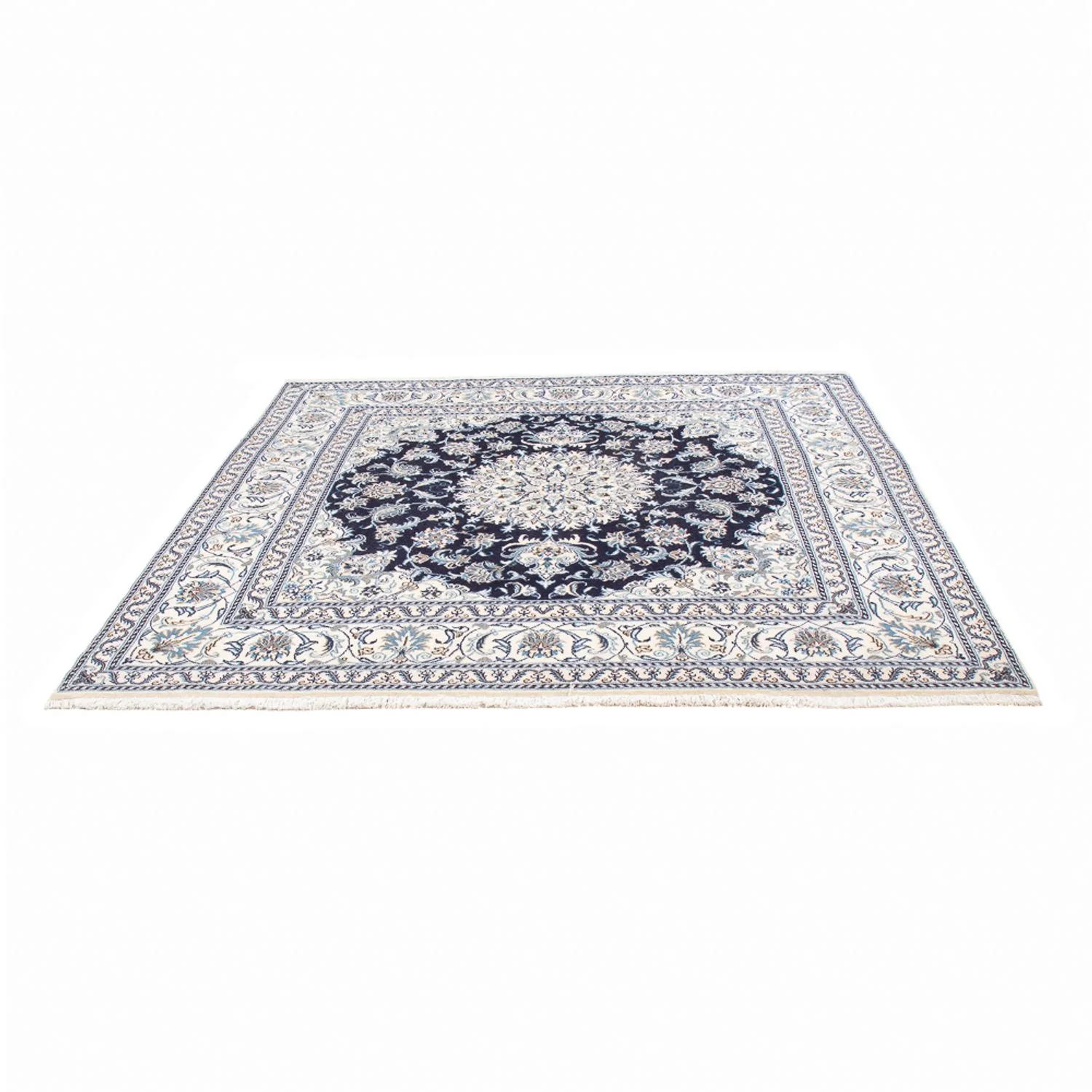 Perserteppich - Nain quadratisch  - 200 x 196 cm - dunkelblau - Image 5