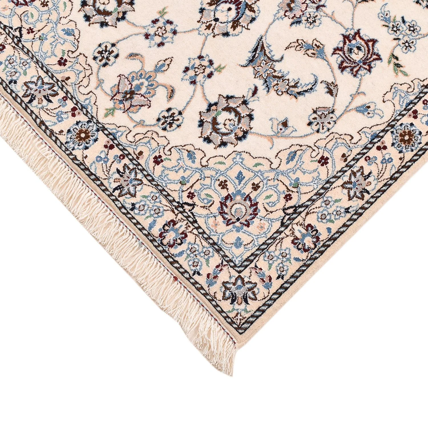 Perserteppich - Nain - Royal - 108 x 71 cm - hellgrau - Image 2