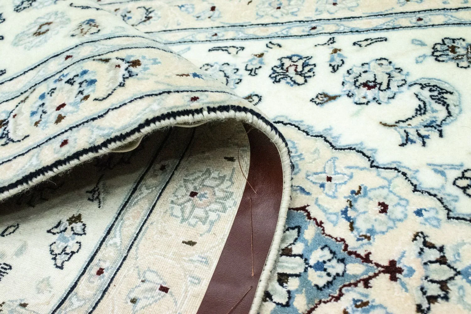 Perserteppich - Nain - Royal 285 x 87 cm - naturweiß - Image 4