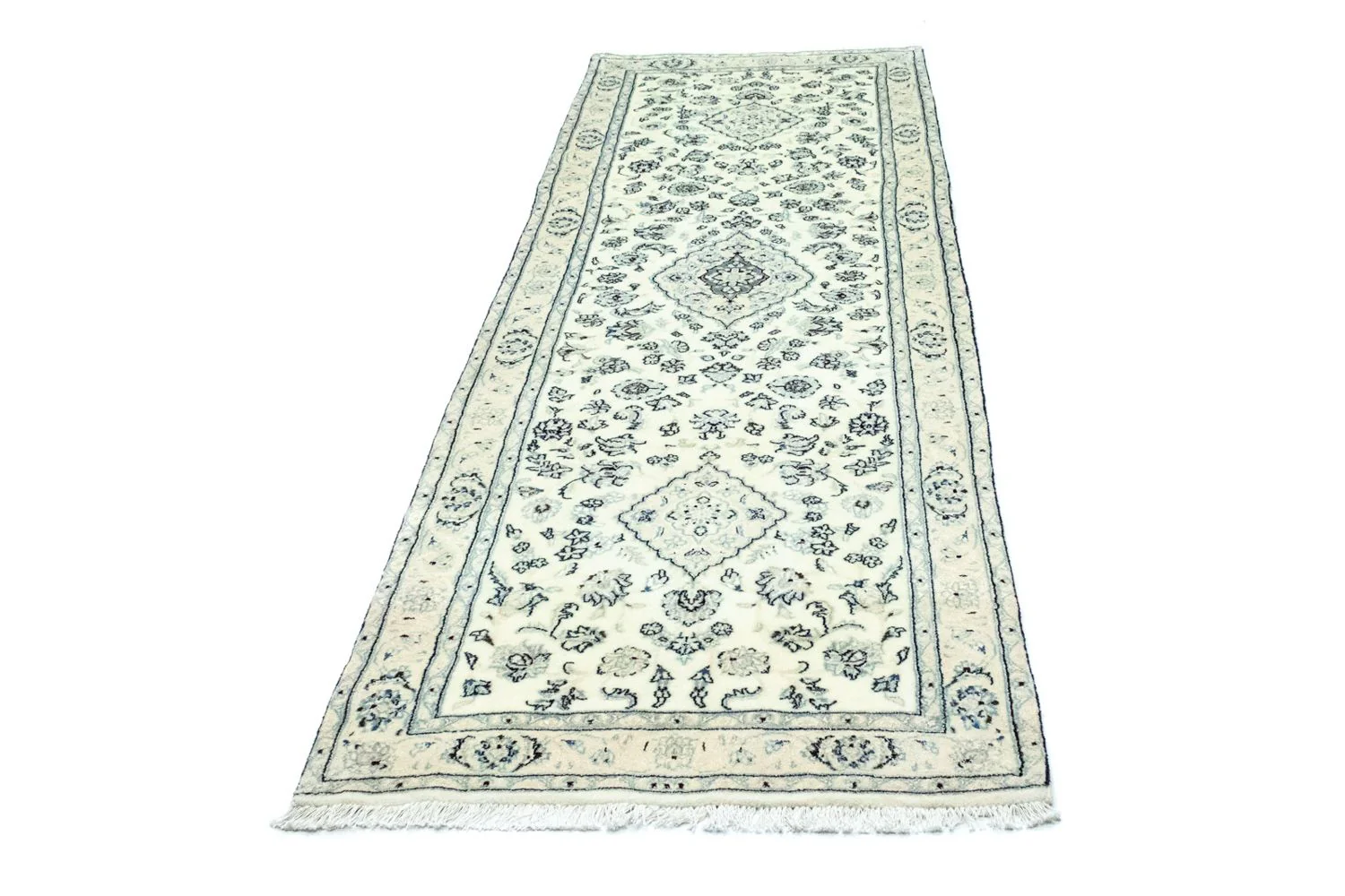 Perserteppich - Nain - Royal 285 x 87 cm - naturweiß - Image 5