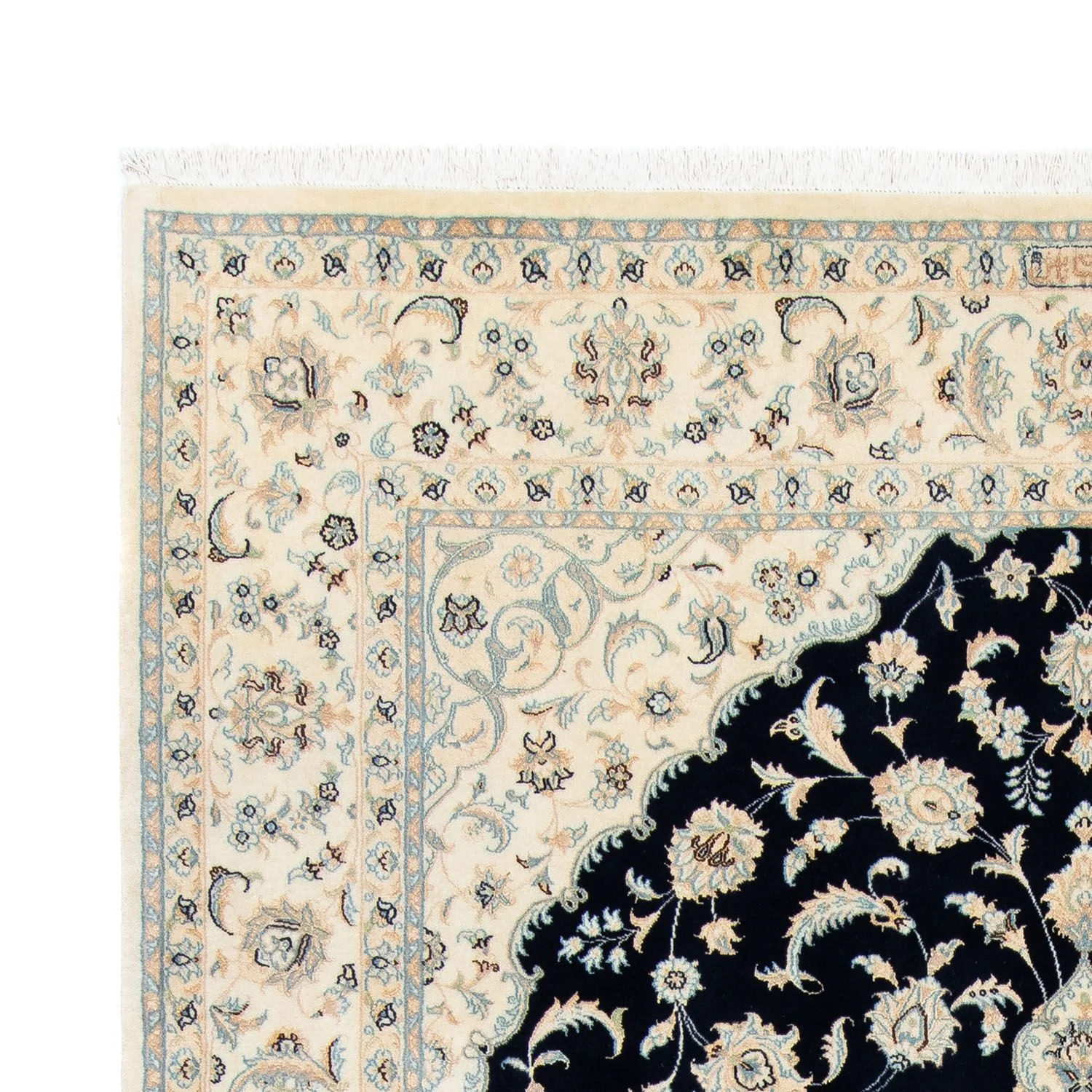 Perserteppich - Nain - Royal 300 x 204 cm - schwarz - Image 3