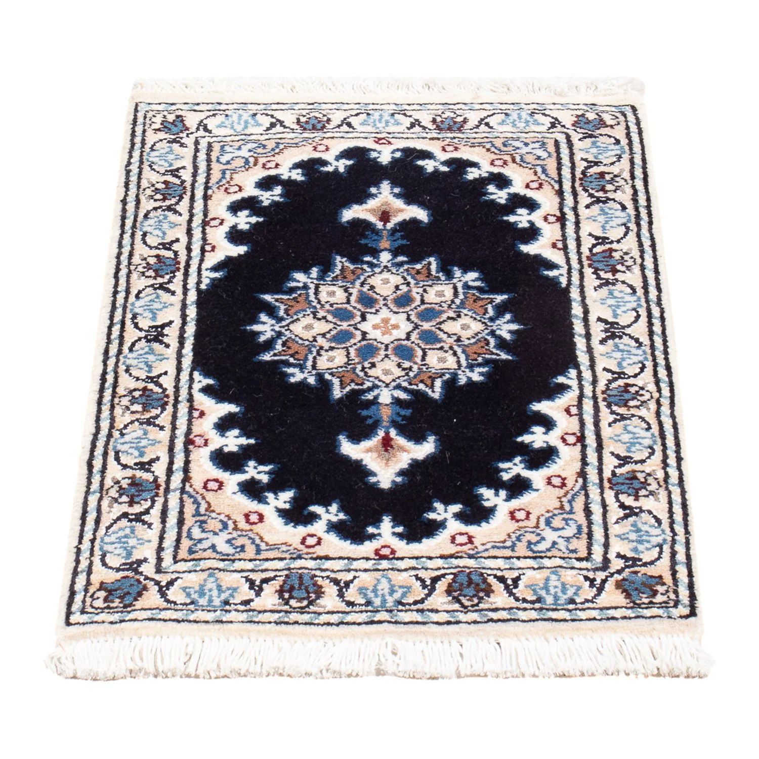 Perserteppich - Nain - Royal - 60 x 40 cm - dunkelblau - Image 4