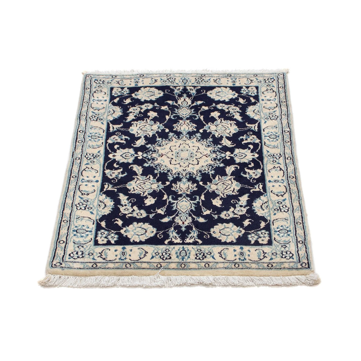 Perserteppich - Nain - Royal 84 x 57 cm - dunkelblau - Image 5