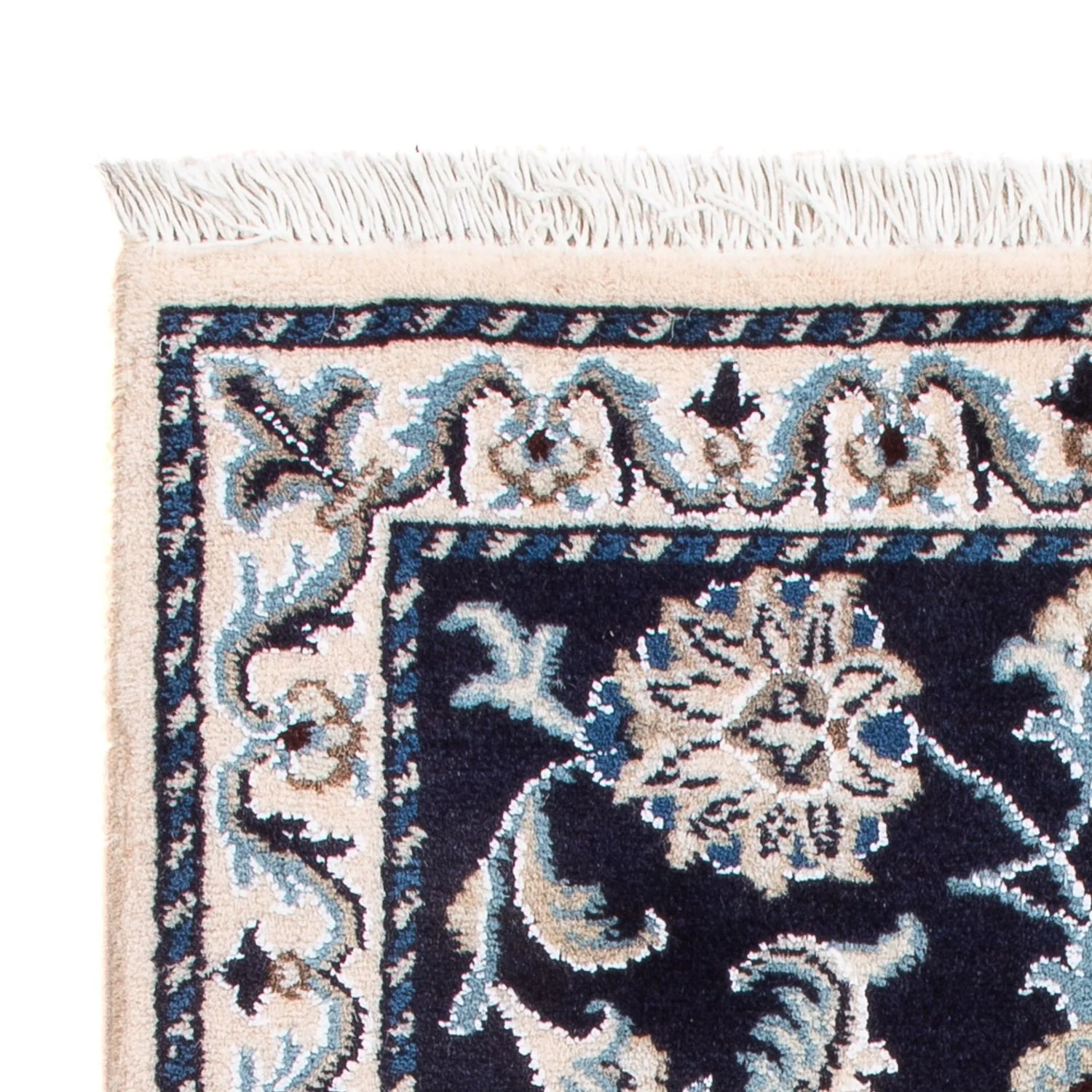 Perserteppich - Nain - Royal - 90 x 60 cm - dunkelblau - Image 3