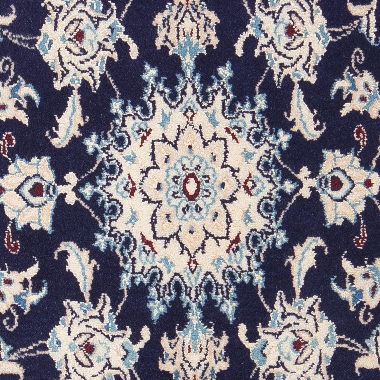 Perserteppich - Nain - Royal 94 x 56 cm - dunkelblau - Image 2
