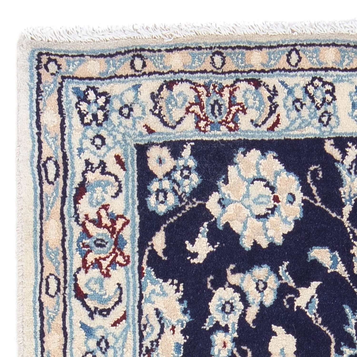 Perserteppich - Nain - Royal 94 x 56 cm - dunkelblau - Image 3