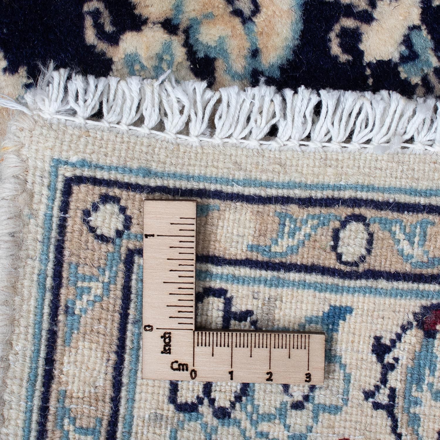 Perserteppich - Nain - Royal 94 x 56 cm - dunkelblau - Image 6