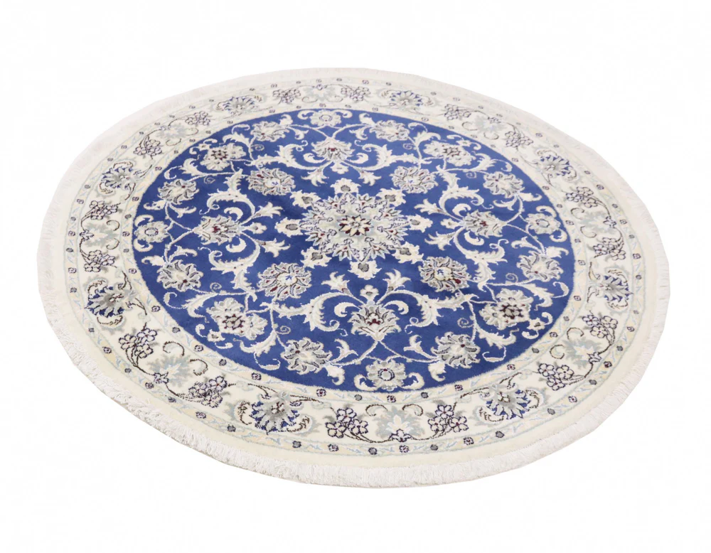 Perserteppich - Nain rund  - 150 x 150 cm - blau - Image 2