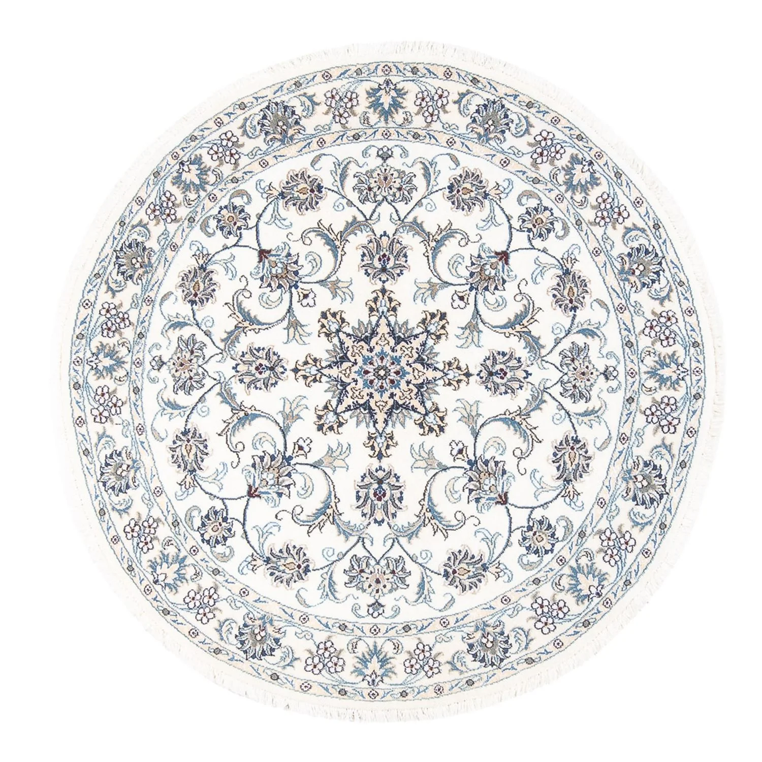 Perserteppich - Nain rund - 150 x 150 cm - creme