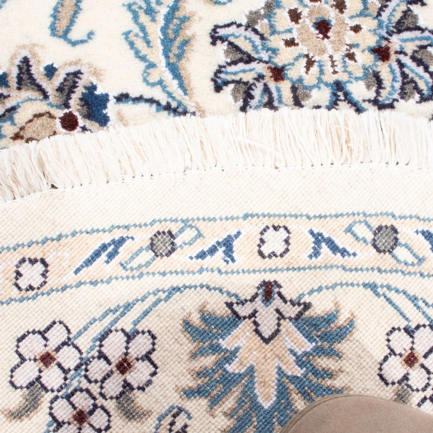 Perserteppich - Nain rund  - 150 x 150 cm - creme - Image 4