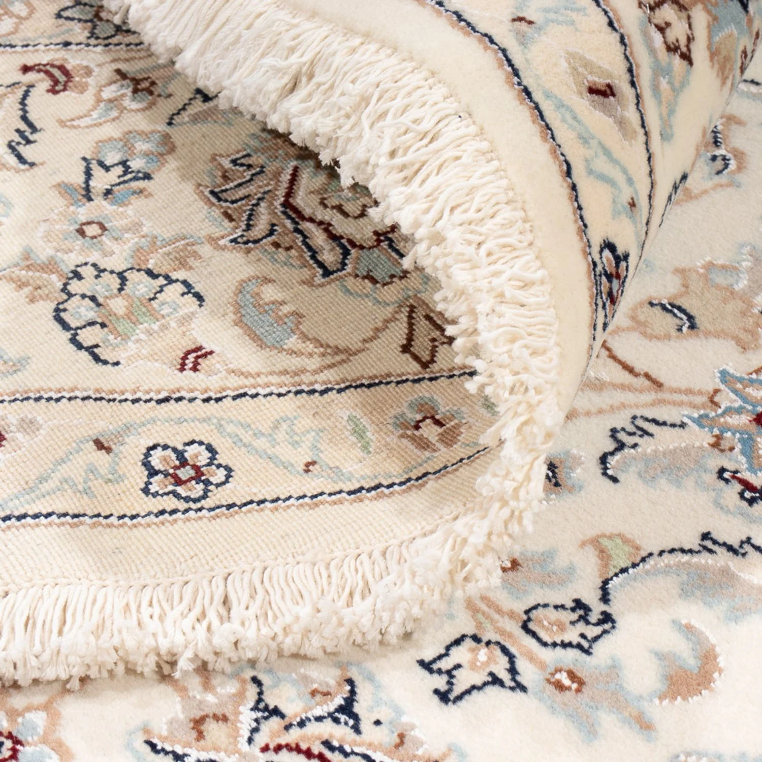 Perserteppich - Nain rund  - 203 x 200 cm - creme - Image 4