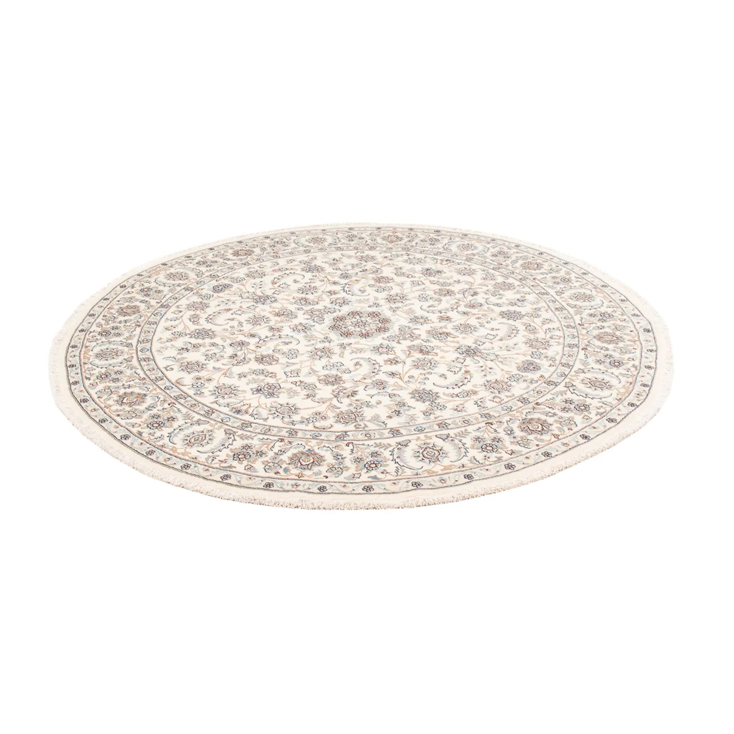 Perserteppich - Nain rund  - 203 x 200 cm - creme - Image 5